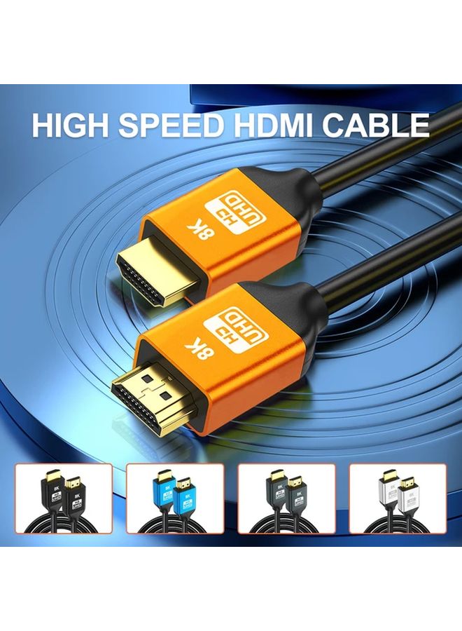 I ZCLIVE 20ft 8K 60Hz 48Gbps HDMI 2 1 Cable eARC HDCP 2 3 For PS5 SoundBar UHD TV Black - Image 1